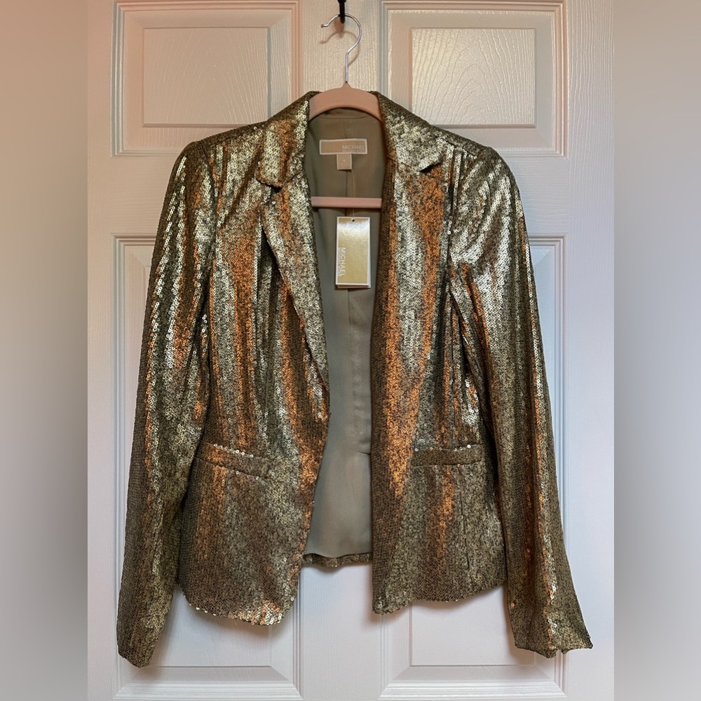 ✨NWT✨ Michael by Michael Kors Brand new with tags, never worn gold blazer